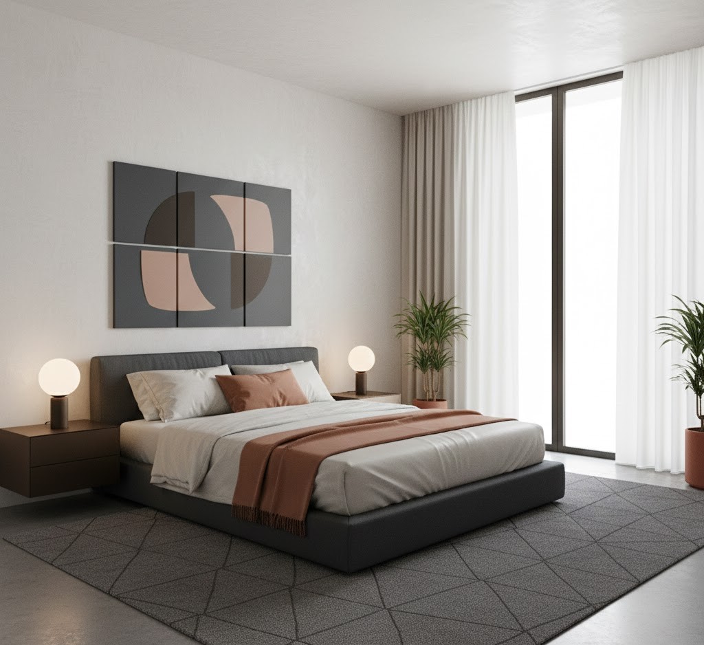 Contemporary bedroom interior